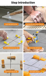 Tile Leveling System 400-2000x Clips Levelling Spacer Tiling Tools Floor Wall