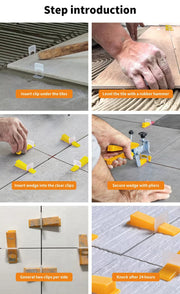 Tile Leveling System 400-2000x Clips Levelling Spacer Tiling Tools Floor Wall