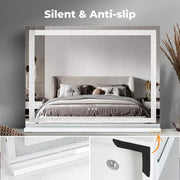 Yezi Crystal Hollywood Vanity Mirror LED Light Makeup Magnifying Bathroom Type C