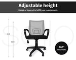 2x Levede Office Chair Gaming Computer Mesh Chairs Executive Seating Work Grey