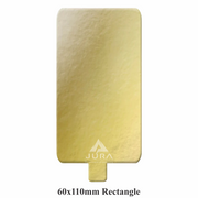 60x110mm Rectangle Gold Cake Tab Boards