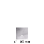 6″ Square Silver Cake Boards – Standard