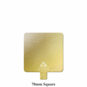 70mm Square Gold Cake Tab Boards