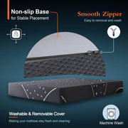 Single 27cm Euro Top Hybrid Mattress with Cooling Gel Memory Foam & Pocket Springs for Cool, Pressure-Relieving Sleep