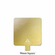 90mm Square Gold Cake Tab Boards