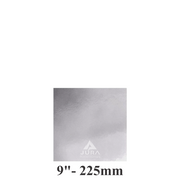 9″ Square Silver Cake Boards – Standard