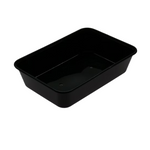 500ml Black Rectangular Container