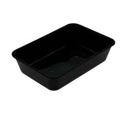 500ml Black Rectangular Container