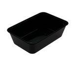 650ml Black Rectangular Container