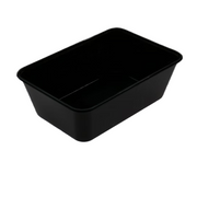 750ml Black Rectangular Container