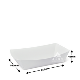 No.23 White Food Tray / Boat