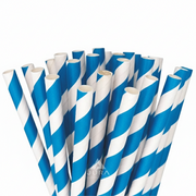 Blue Stripped – Regular Paper Straws