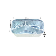 7420 – Deep 3 Cavity Meal Tray