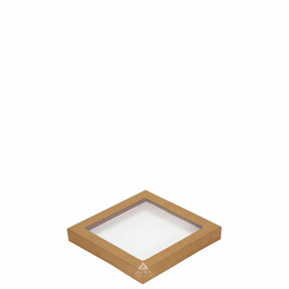 Lid For Small Kraft Catering Trays – #02 (9×9″)