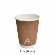 12oz Kraft/Brown Double Wall Coffee Cups