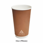 16oz Kraft/Brown Double Wall Coffee Cups