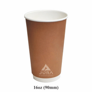 16oz Kraft/Brown Double Wall Coffee Cups