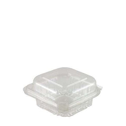 Burger RPET Hinged Lid Container