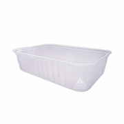 750ml Clear Ribbed Freezer Grade Container