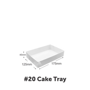 #20 Jura Cake/Food Trays – White