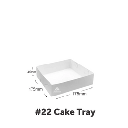 #22 Jura Cake/Food Trays – White
