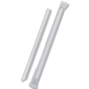 White – Bubble Tea Straws Individualy Wrapped