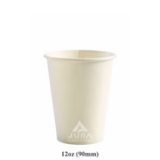12oz White Single Wall Coffee Cups