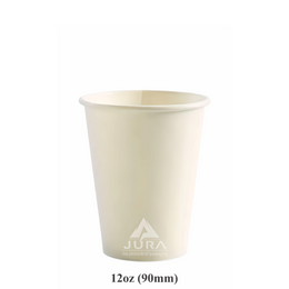12oz White Single Wall Coffee Cups