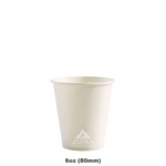 6oz White Single Wall Coffee Cups