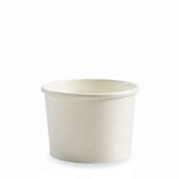 8oz White PLA Soup Bowl