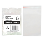 RES0805 – 8″ x 5″ Resealable LDPE Bags