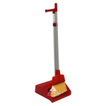 Red Upright Loby Dustpan Set