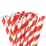 Red Stripped – Regular Paper Straws