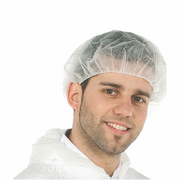 White Crimped Berets 21″ (Hairnets)