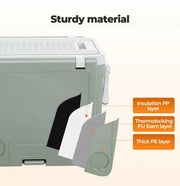 New 32L Cooler Ice Box With Table Chair $160 Portable Wheeled Camping Outdoor Picnic Party 48hrs Cooler, 24hrs Heat