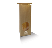 Small Kraft Window Tin Tie Bags