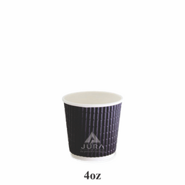 4oz Black Triple Wall Paper Coffee Cups
