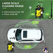 New 3800PSI High Pressure Water Machine Washer $230 To Clean Car Driveway 7 Bonus Vari-Nozzles 8M Hose 81x33x39cm