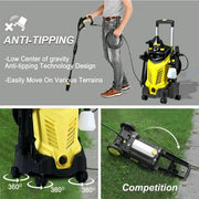New 3800PSI High Pressure Water Machine Washer $230 To Clean Car Driveway 7 Bonus Vari-Nozzles 8M Hose 81x33x39cm