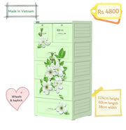 New High Quality 6 Drawers Cabinet For Cloth Bedroom 124Hx38x60cm