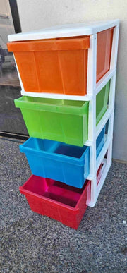 New 4 Drawers High Quality Plastic Storage Cabinet  102Hx50x40cm For Home Office Stationery Clothes Wardrobe