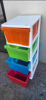 New 4 Drawers High Quality Plastic Storage Cabinet  102Hx50x40cm For Home Office Stationery Clothes Wardrobe