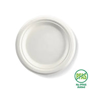 Pack of 25pcs 18cm / 7" Round Plant Fiber Plate