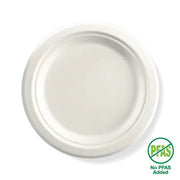 Pack of 25pcs 23cm / 9" Round Plant Fiber Plates
