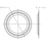 Pack of 25pcs 25cm / 10" Round Plant Fiber Plate