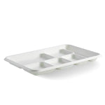 Pack 25pcs 6 Compartment Deep Meal Tray