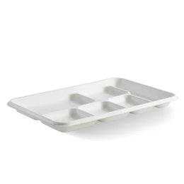 Pack 25pcs 6 Compartment Deep Meal Tray