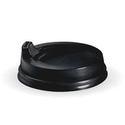 Pack 100pcs 8oz Black Premium Spout Lids