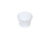 Pack of 100pcs 35ml ROUND SAUCES Plastic Containers WITH LIDS