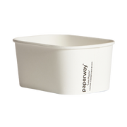 1000ml White Rectangular Container